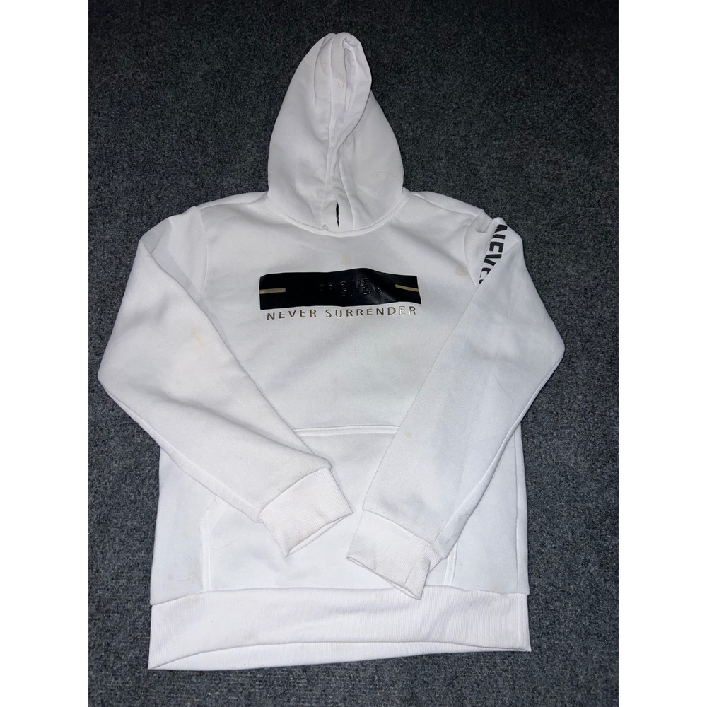 CR24 Borgo Cromato Never Surrender White Hoodie Kids Size 14/16 RN98810